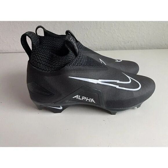 Men's  Sz 11.5 Nike Alpha Menace Elite 3 Black Football Cleats CT6648-010 NEW - Picture 8 of 14